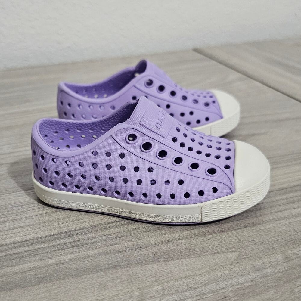 Native Shoes Jefferson Classic Slip On Lavender Lilac Little Kids Toddler C5 - Picture 4 of 11